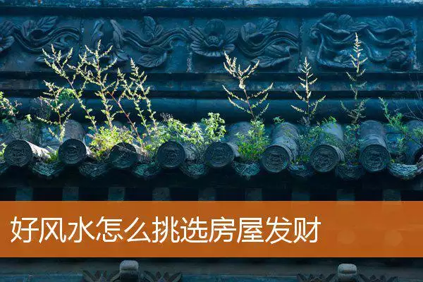 好风水怎么挑选房屋发财