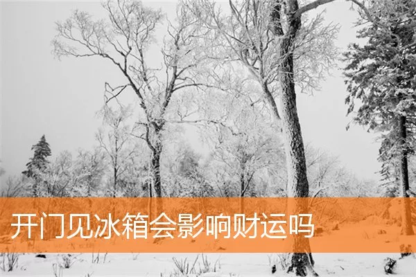 开门见冰箱会影响财运吗